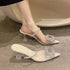 Women PVC Crystal Transparent Heel
